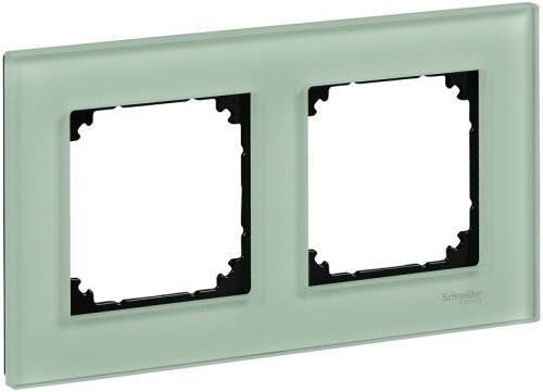 Рамка универсальная Schneider Electric Merten M-Elegance 2-м. стекло изумруд картинка